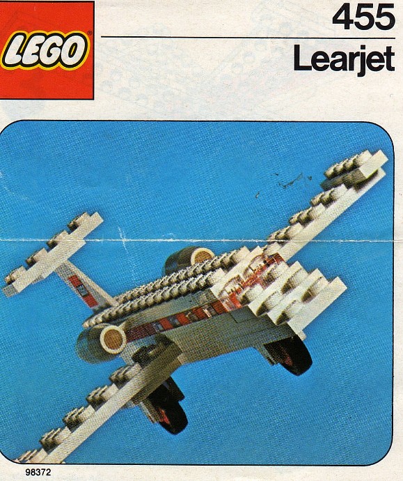 LEGO 455: Learjet (instrukcja, specyfikacja)
